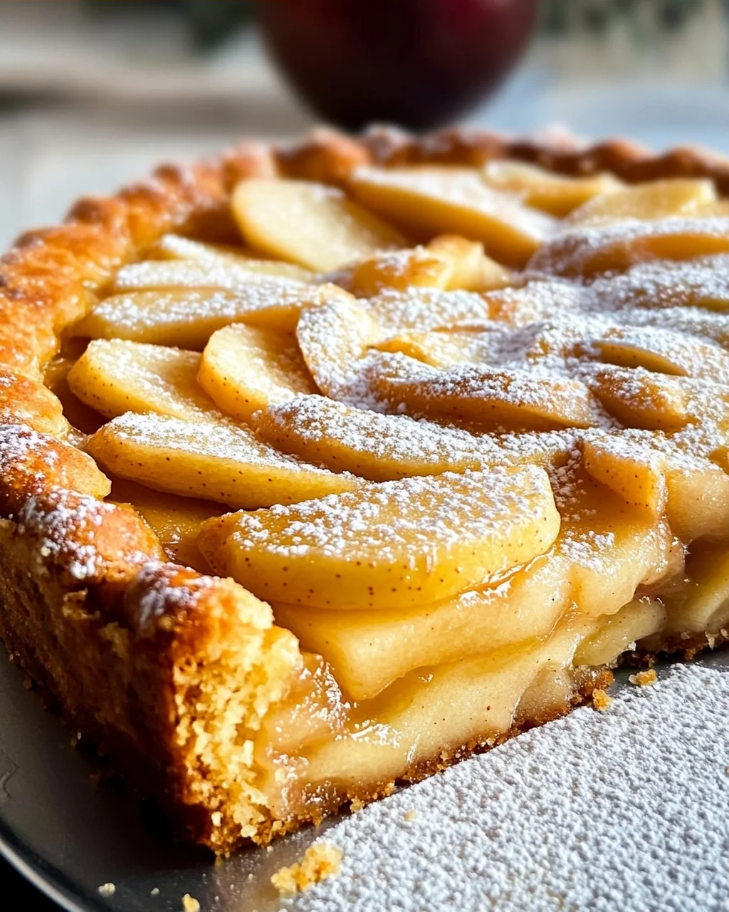 Bester gedeckter Apfelkuchen