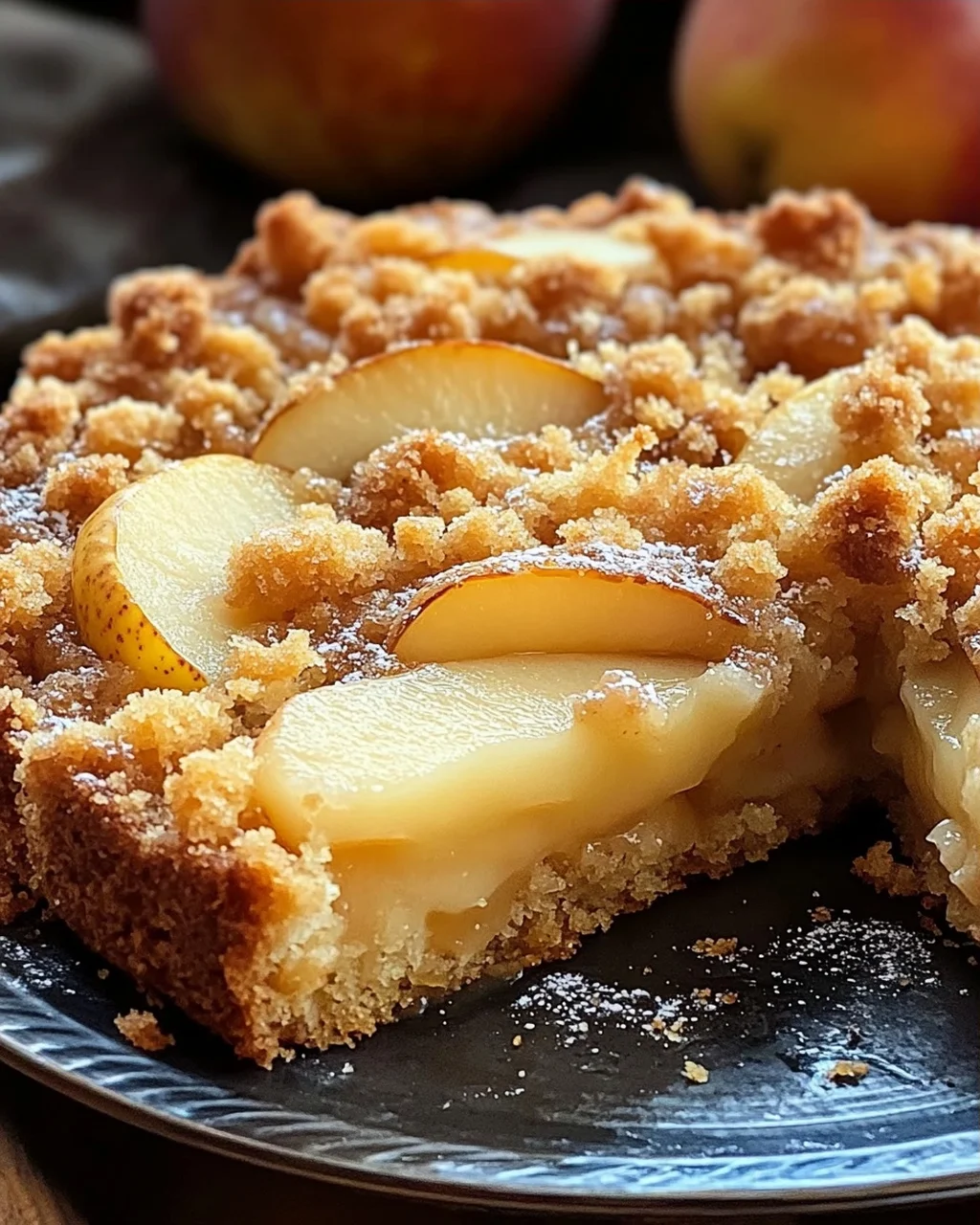 Birnenkuchen mit Streusel
