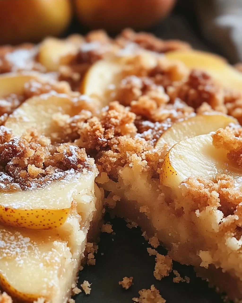 Birnenkuchen mit Streusel