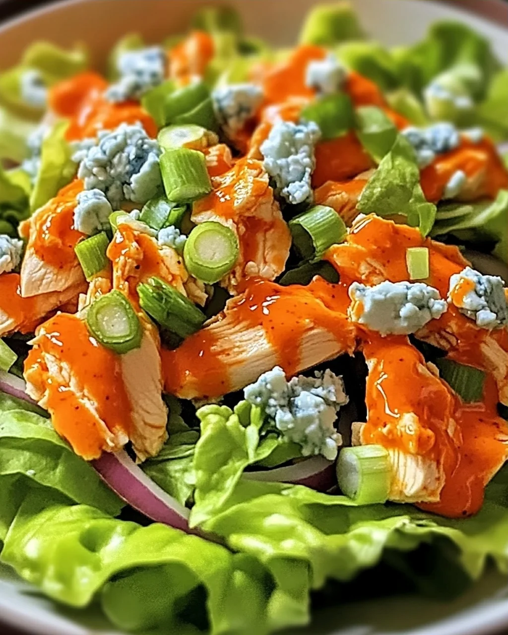 Buffalo-Hühnchen-Salat: Schnell & Würzig genießen
