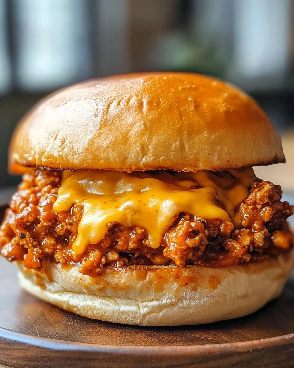 Cajun Chicken Sloppy Joes mit cremiger Käsesauce