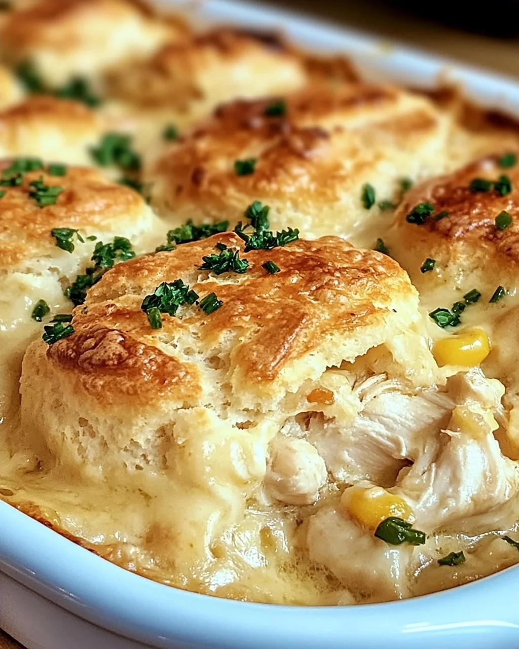 Cheddar-Bay-Hähnchen-Cobbler für gemütliche Abende