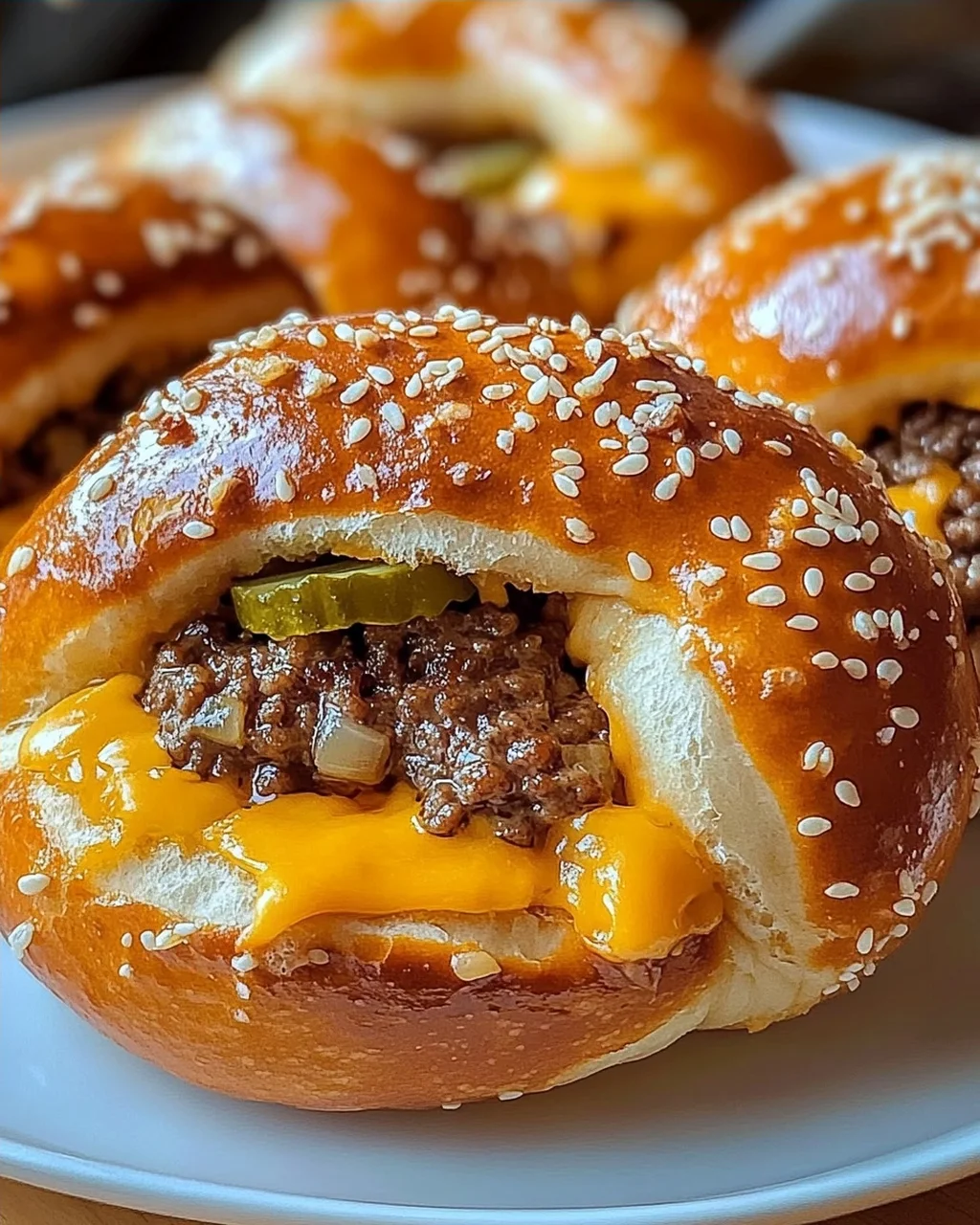 Cheeseburger Pretzel Bombs, die Sie die ganze Woche begehren werden