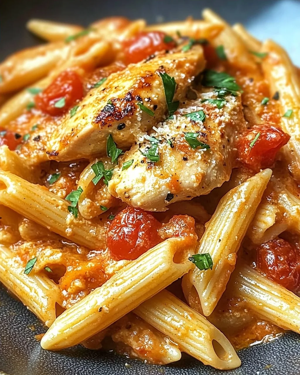 Cremiges Hähnchen all’Arrabbiata in 25 Minuten