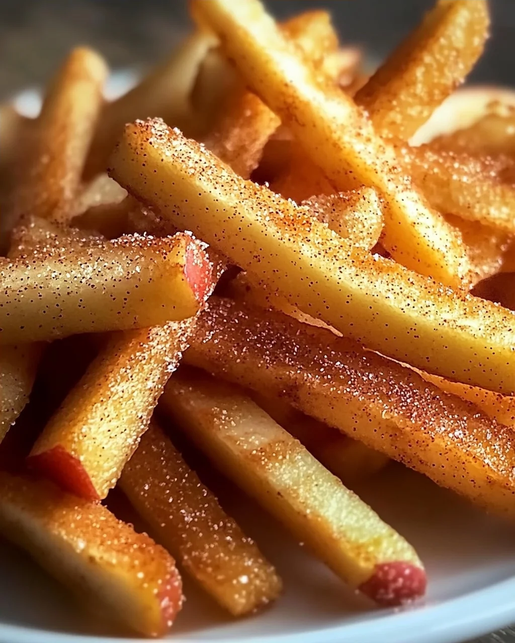 Crispy Apfel Pommes: Heißluftfritteuse Rezept leicht gemacht