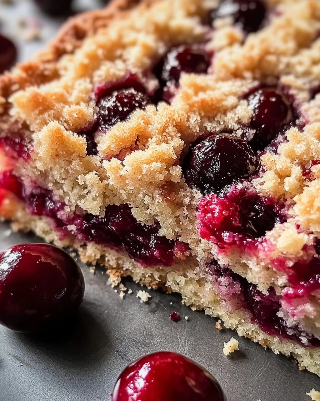 Einfacher und schneller Kirsch-Streusel-Kuchen