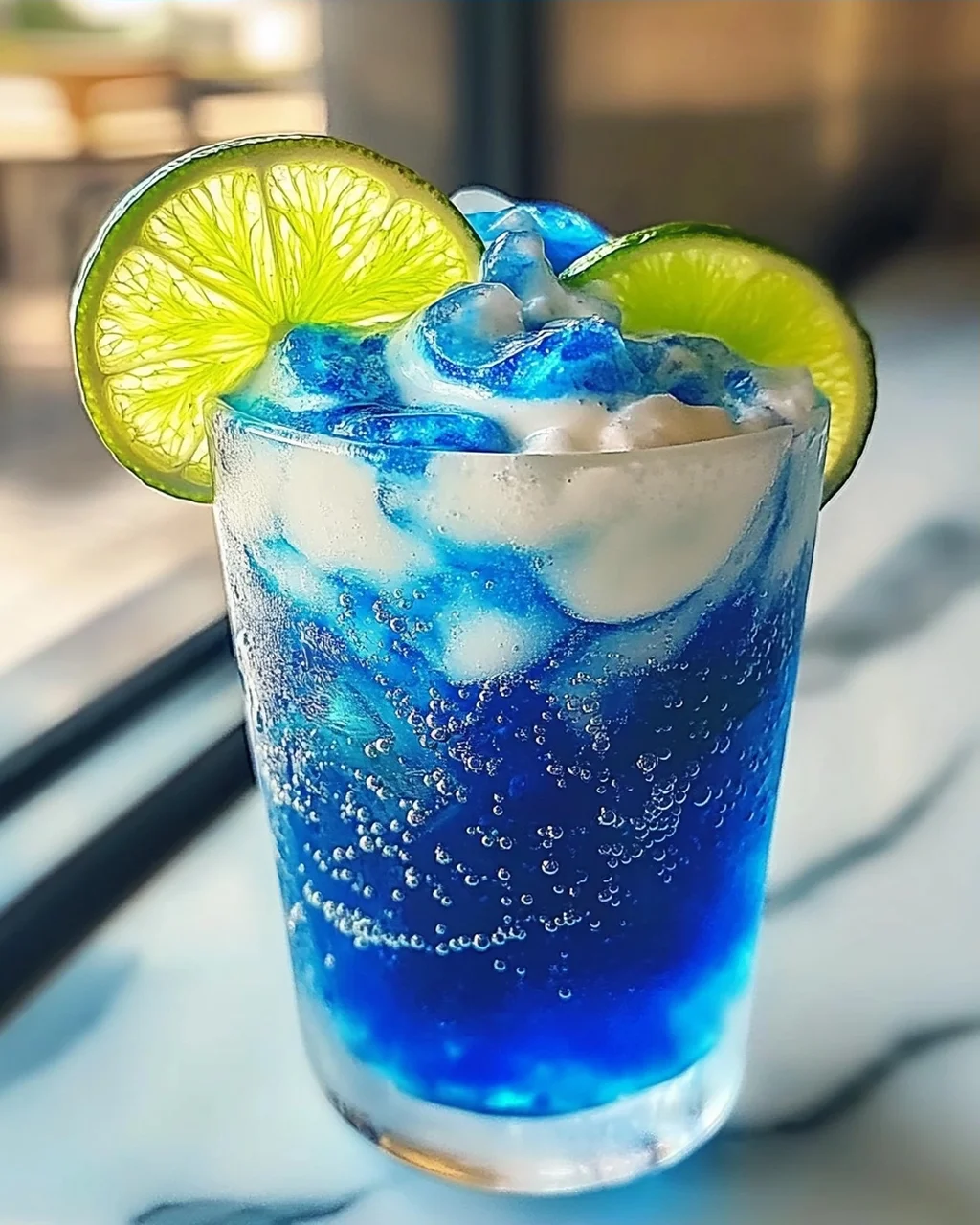 Elektrische Limette Schmutziges Soda für den Sommer