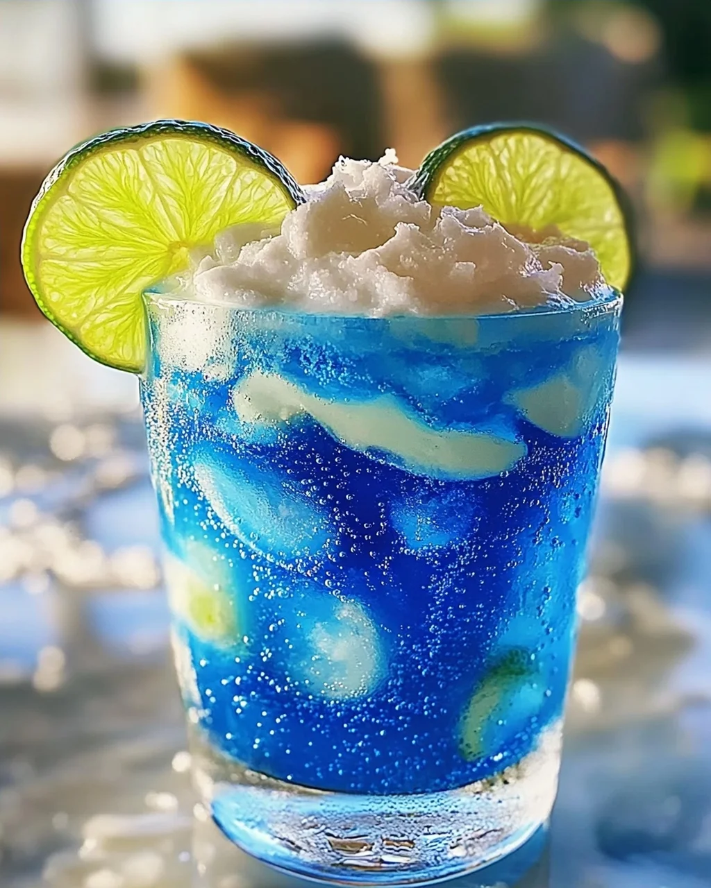 Elektrische Limette Schmutziges Soda für den Sommer