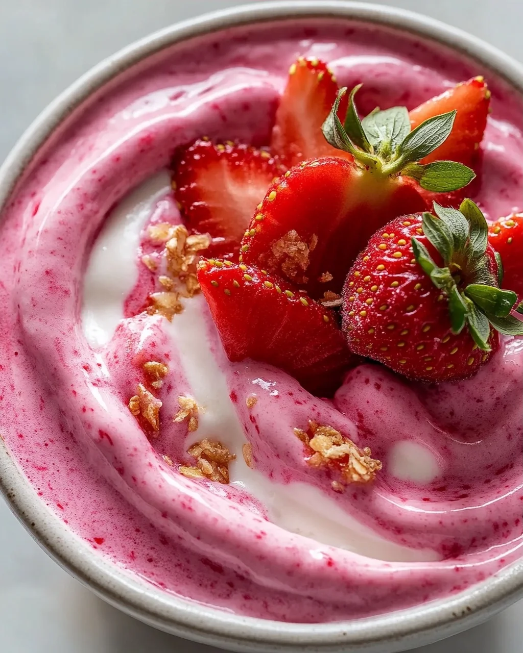Erdbeer Swirl Smoothie Bowl: Das ultimative Sommer-Rezept