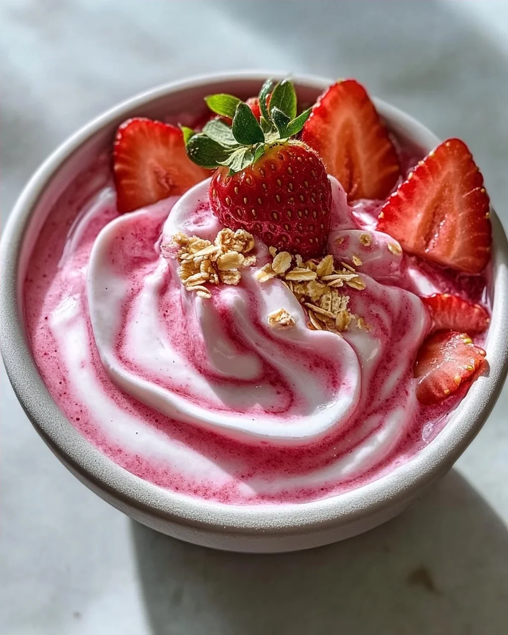 Erdbeer Swirl Smoothie Bowl: Das ultimative Sommer-Rezept