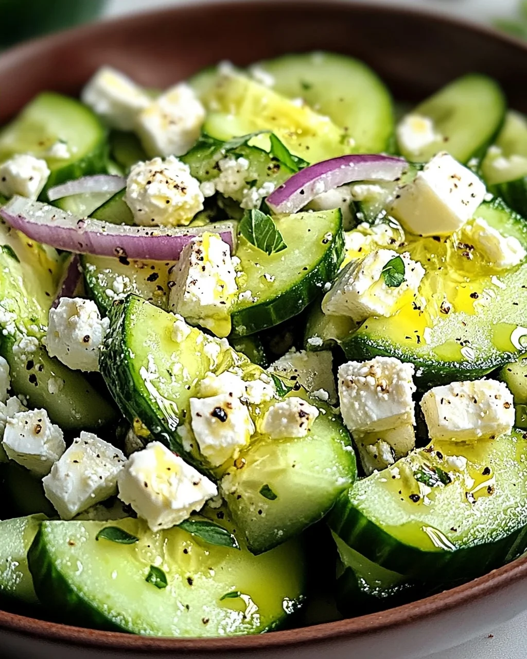 Gurken-Avocado-Salat mit Feta