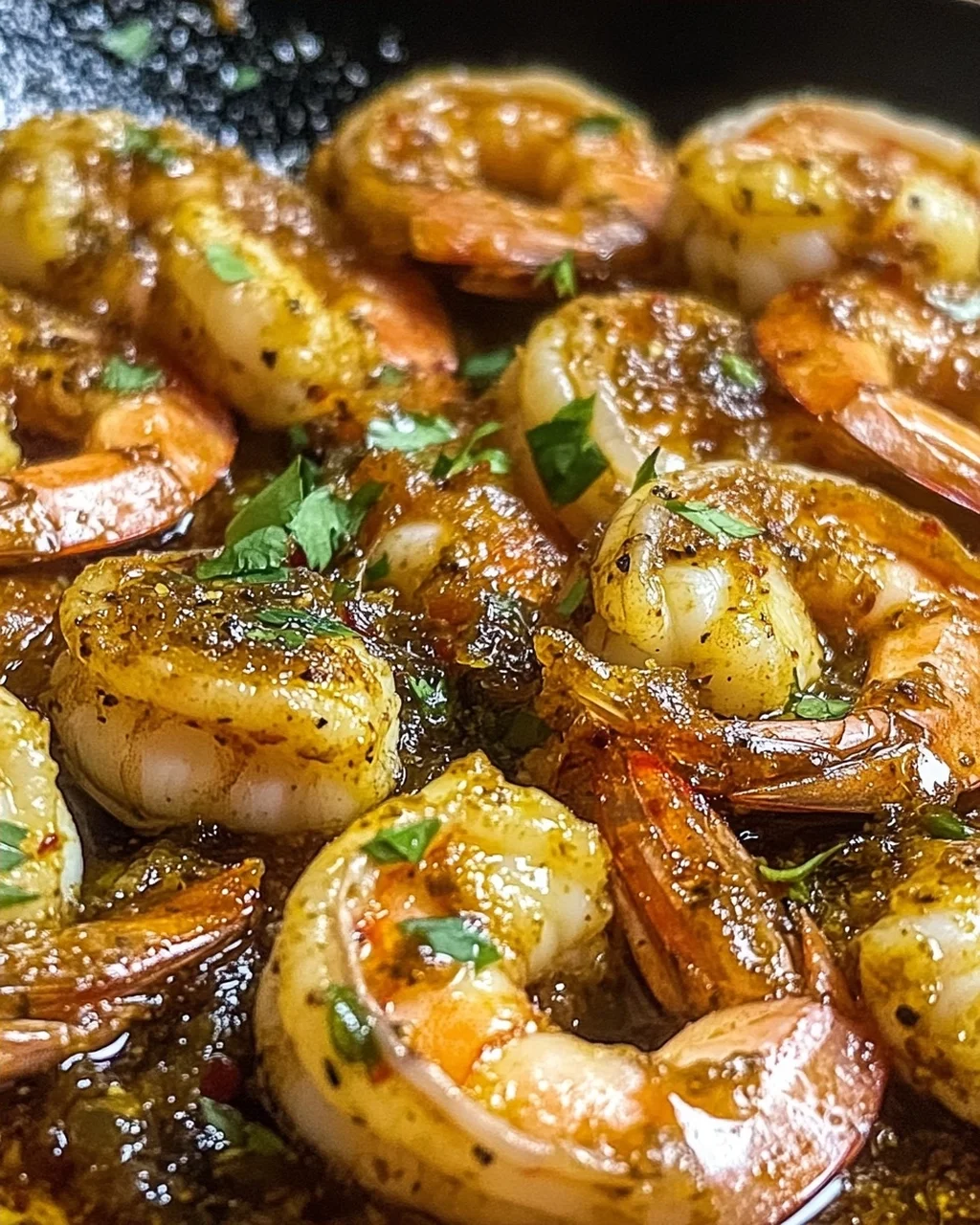 Hatch-Chili geräucherte Garnelen mit Knoblauchbutter