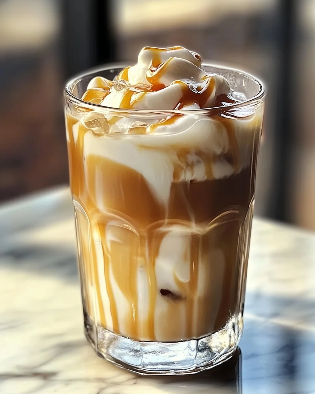 Karamell Mandeldrink Eiskaffee – Schnell und Lecker