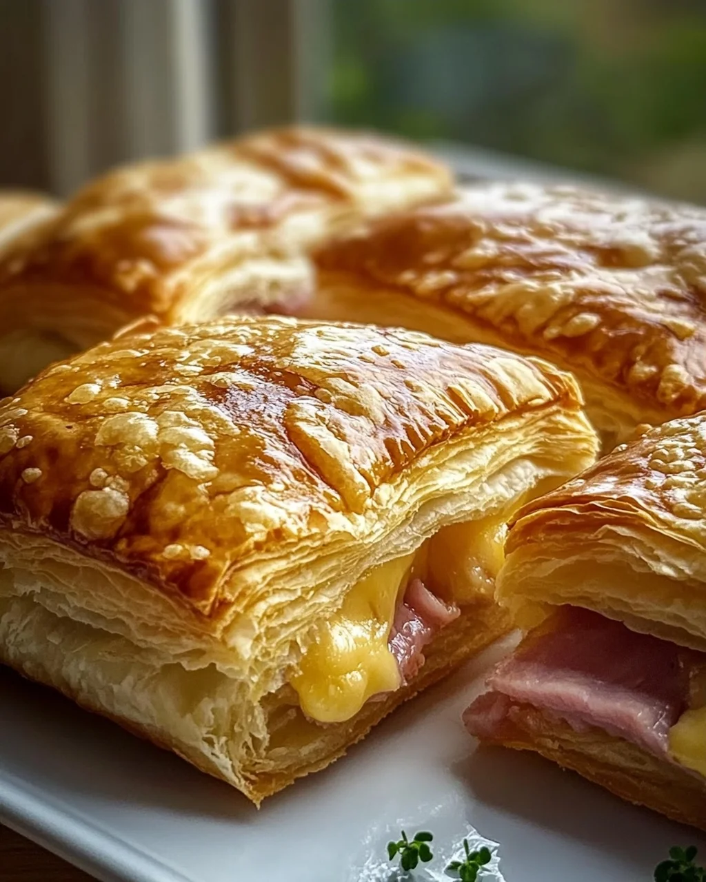 Klassische Rinderschinken Käse Blätterteigtaschen: Lecker & Schnell