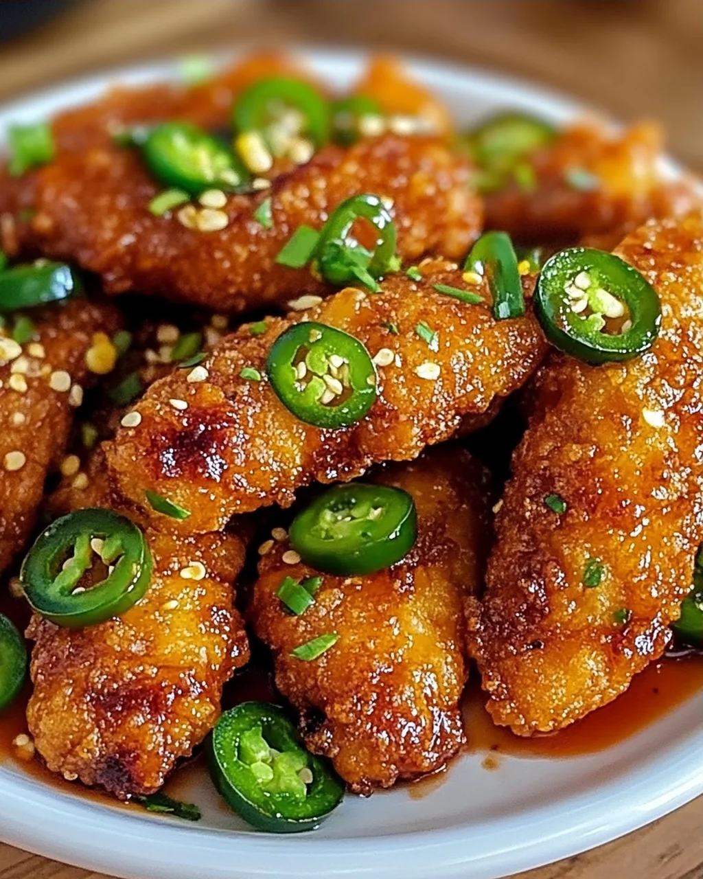 Knusprig würziges Jalapeño-Hühnchen genießen