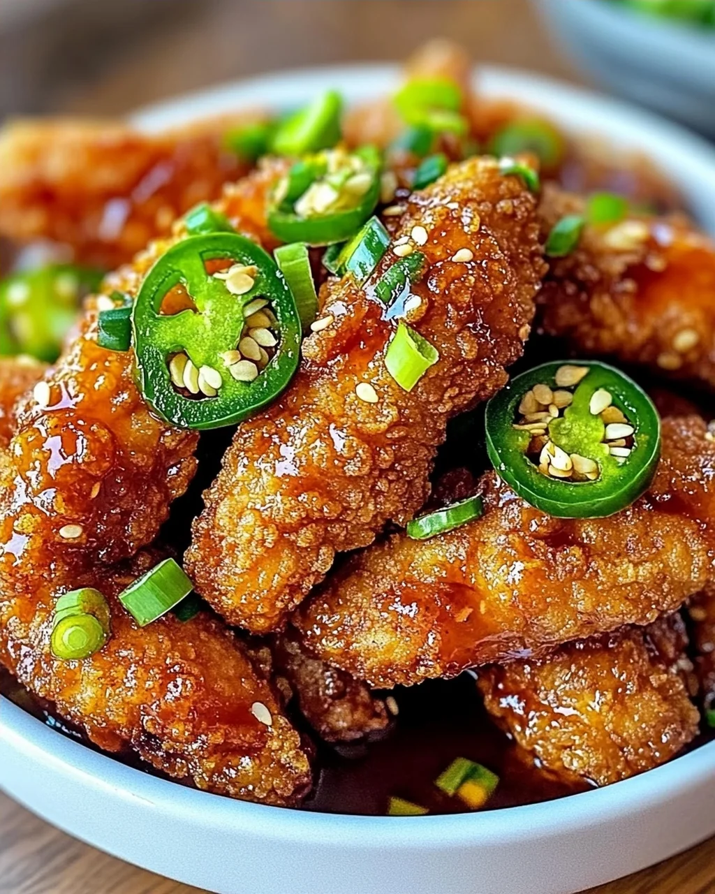 Knusprig würziges Jalapeño-Hühnchen genießen