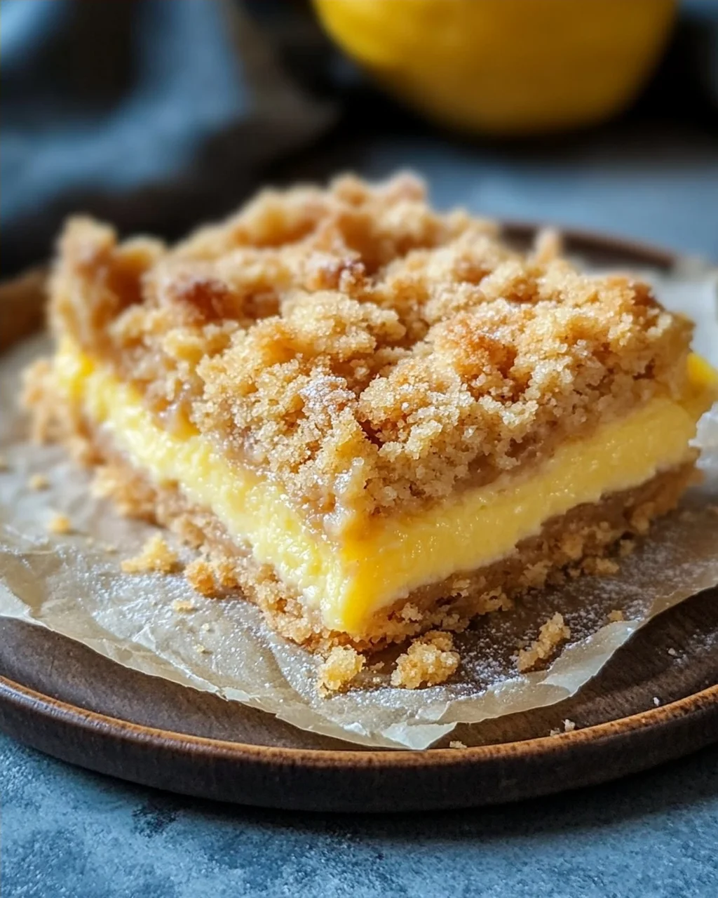 Knuspriger Streuselkuchen mit Vanillepudding