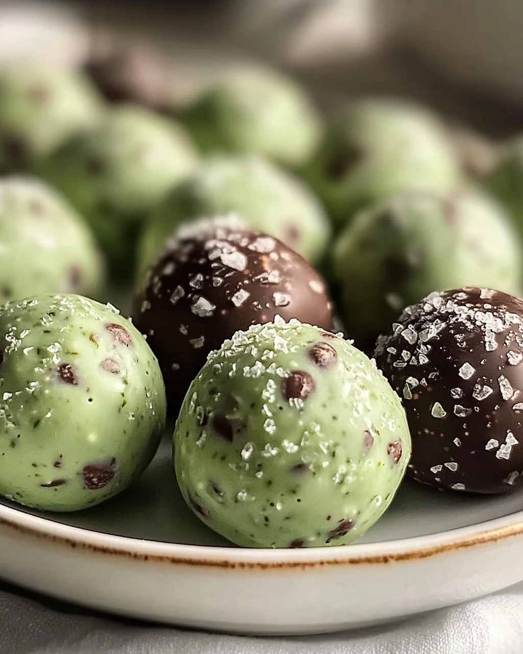 Minz-Schoko-Proteinbällchen Rezept: Gesunder Power-Snack!