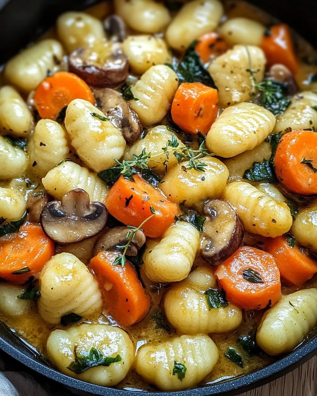 One Pot Gnocchi mit Rahmgemüse