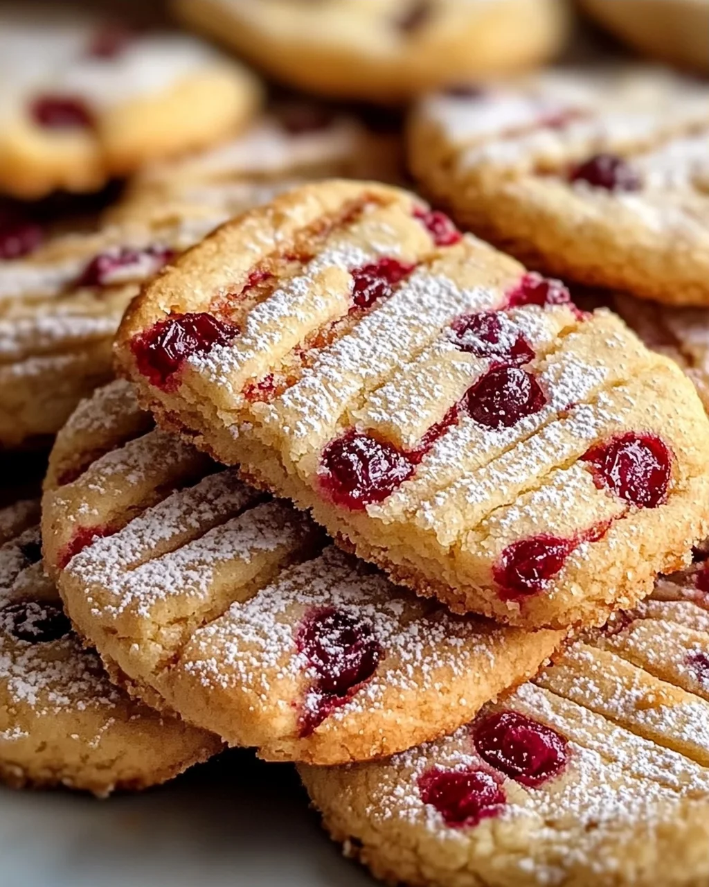 Orangen-Cranberry-Shortbread-Kekse für die Feiertage