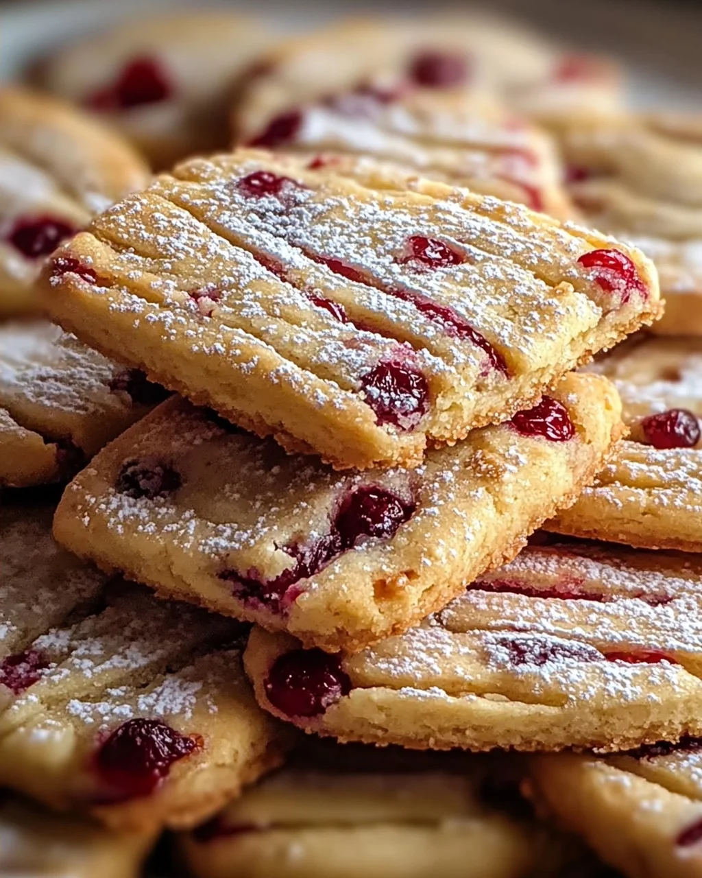 Orangen-Cranberry-Shortbread-Kekse für die Feiertage