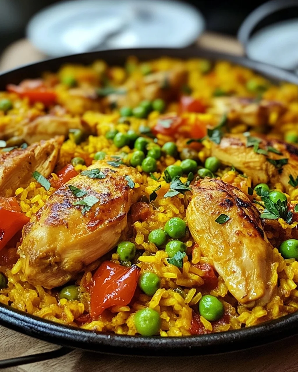 Paella mit Hähnchen