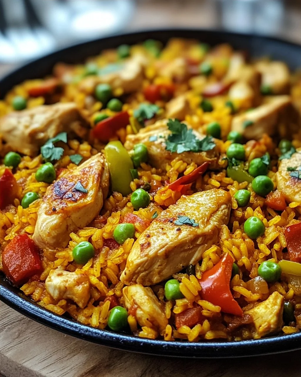 Paella mit Hähnchen