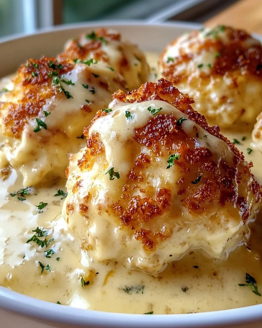 Parmesanwolken Hähnchen-Bomben Rezept