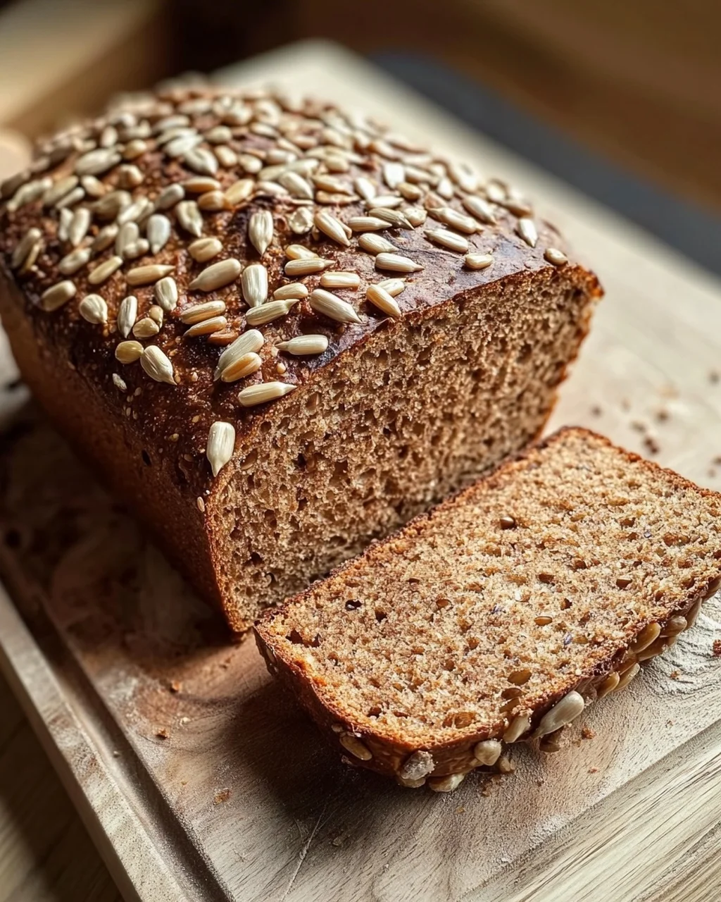 Roggenvollkornbrot mit Sonnenblumenkernen