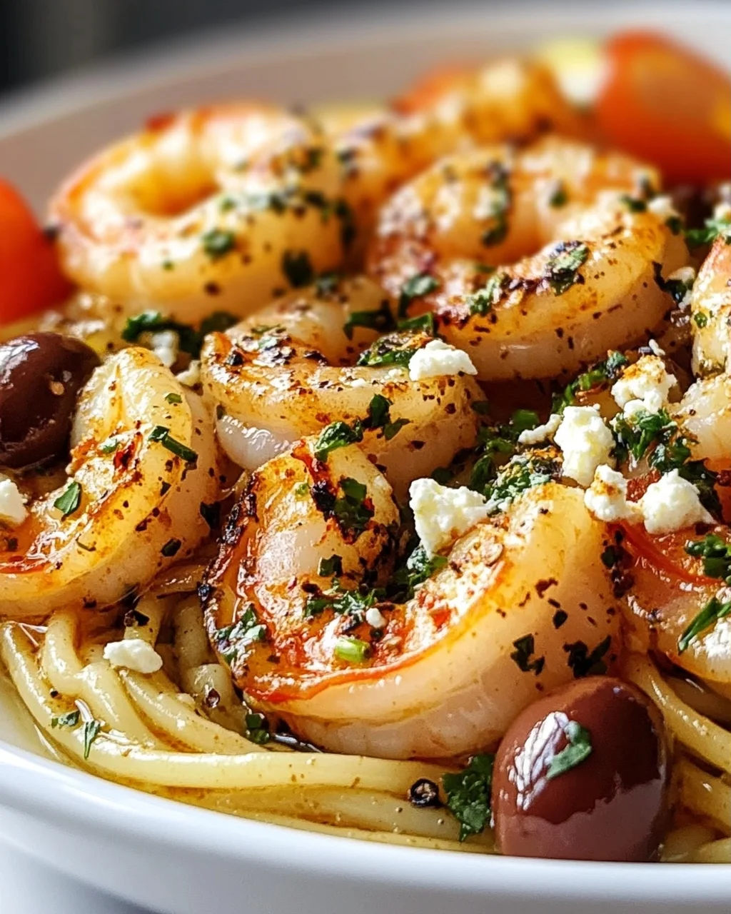 Scharfe Griechische Garnelen Scampi: Chili & Kräuter-Kick!