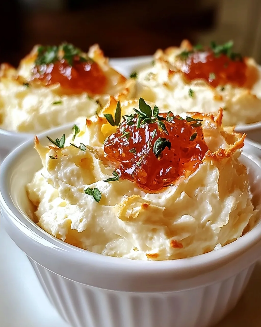 Schnelle Paprika-Marmelade-Creme-Käse-Dip Häppchen Rezept