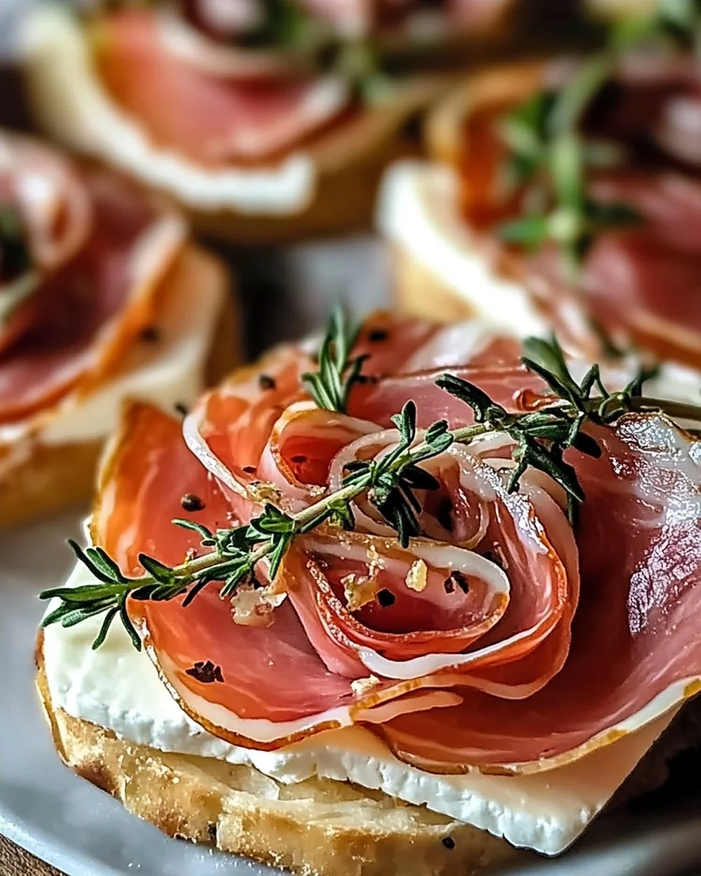 Schöne Prosciutto-Rose für festliche Anlässe