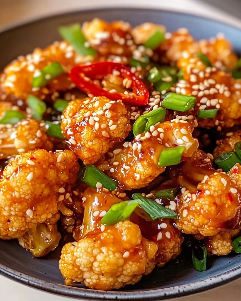 Sticky Sesame Cauliflower