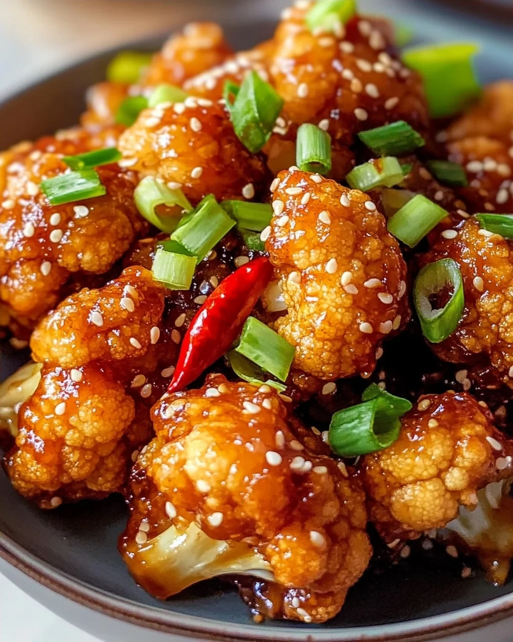 Sticky Sesame Cauliflower