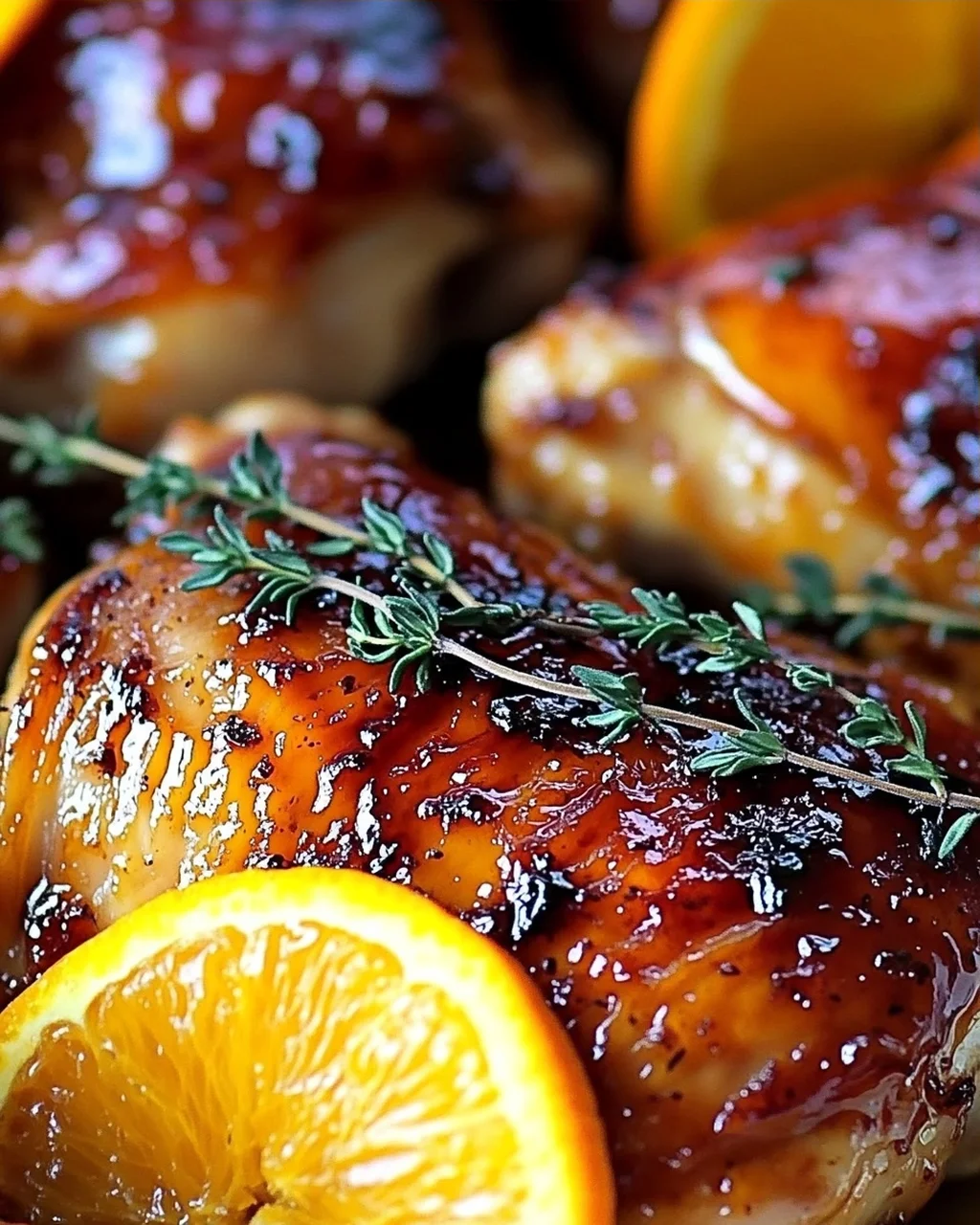 Süß-Herzhaftes Geröstetes Orangen-Hähnchen