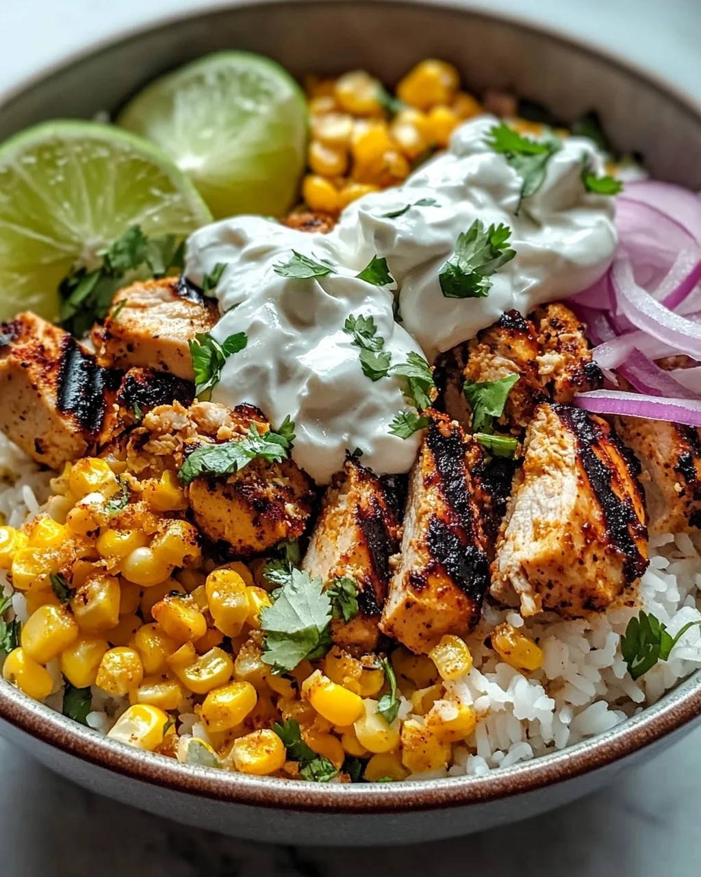 Tasty Street Corn Chicken Bowl