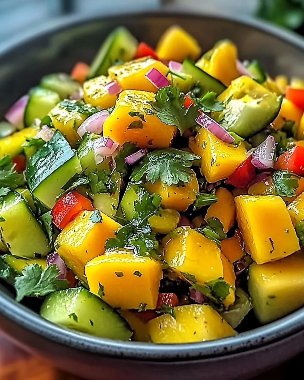 Thai-Mango-Gurken-Salat für erfrischende Genussmomente