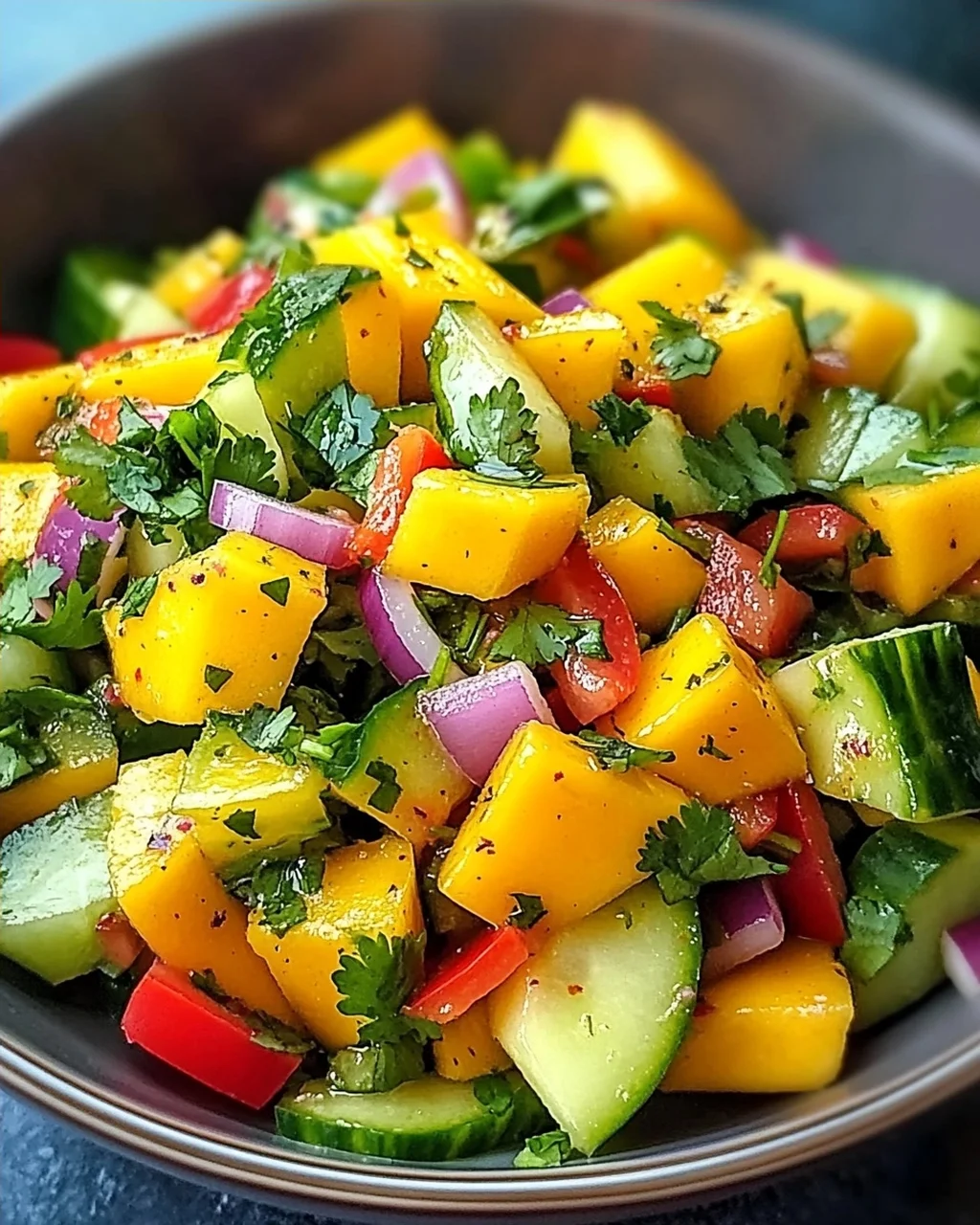 Thai-Mango-Gurken-Salat für erfrischende Genussmomente