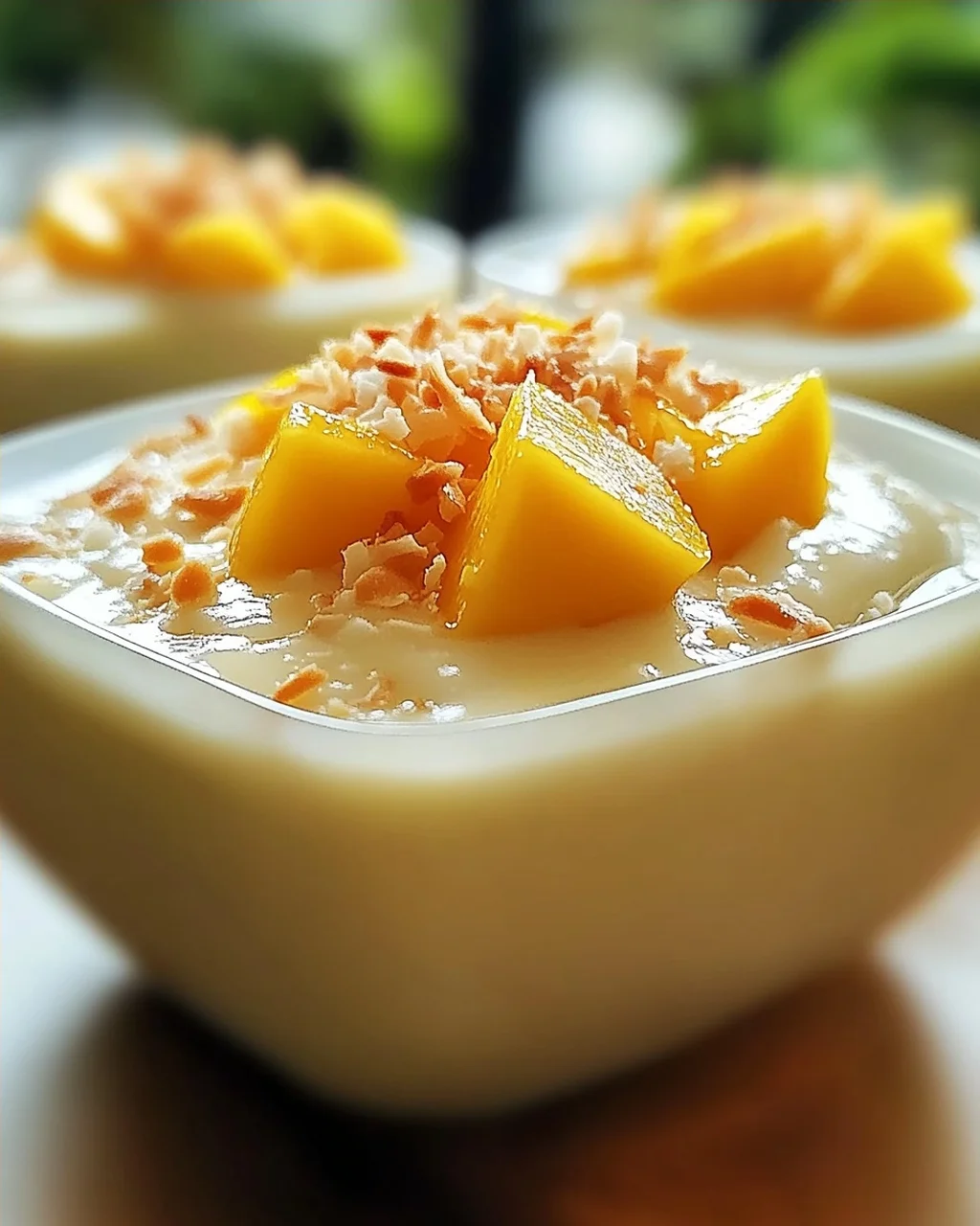 Thailändischer Kokosnuss-Pudding: Cremig und Lecker