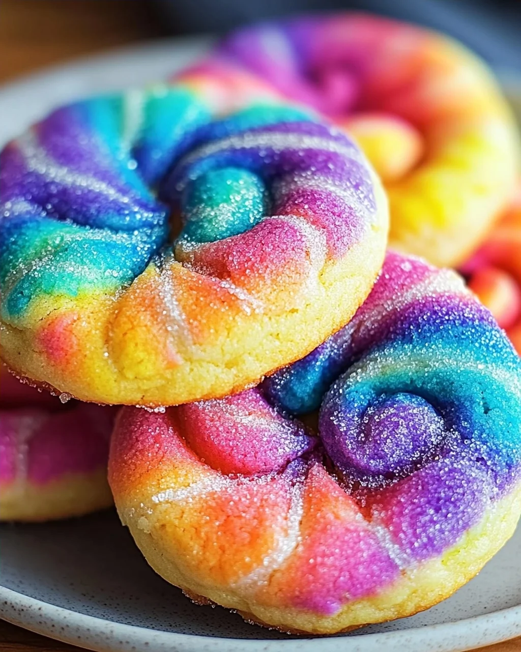 Tie Dye Kekse backen