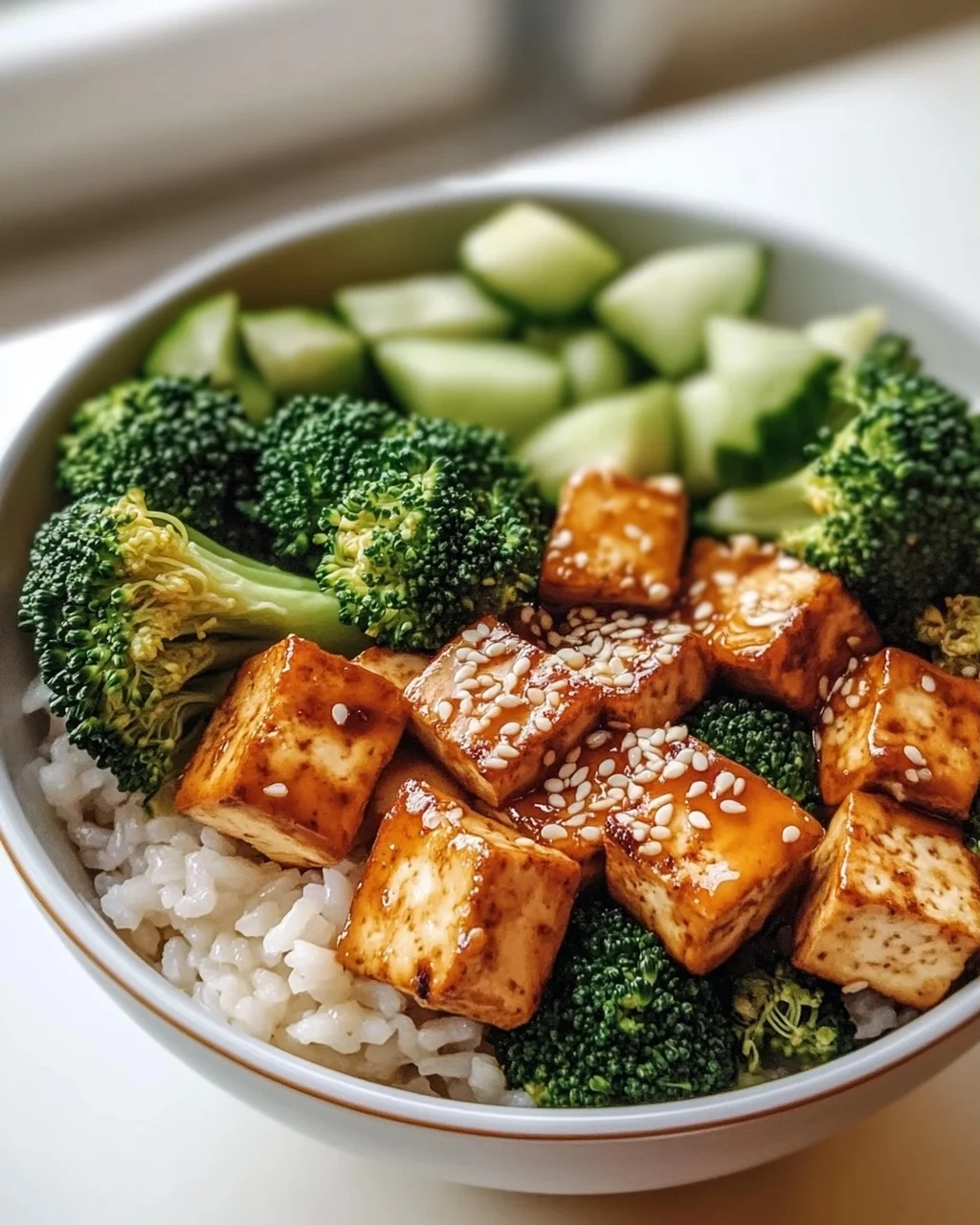 Tofu & Broccoli Bowl: Gesund & lecker mit Sesam-Dressing