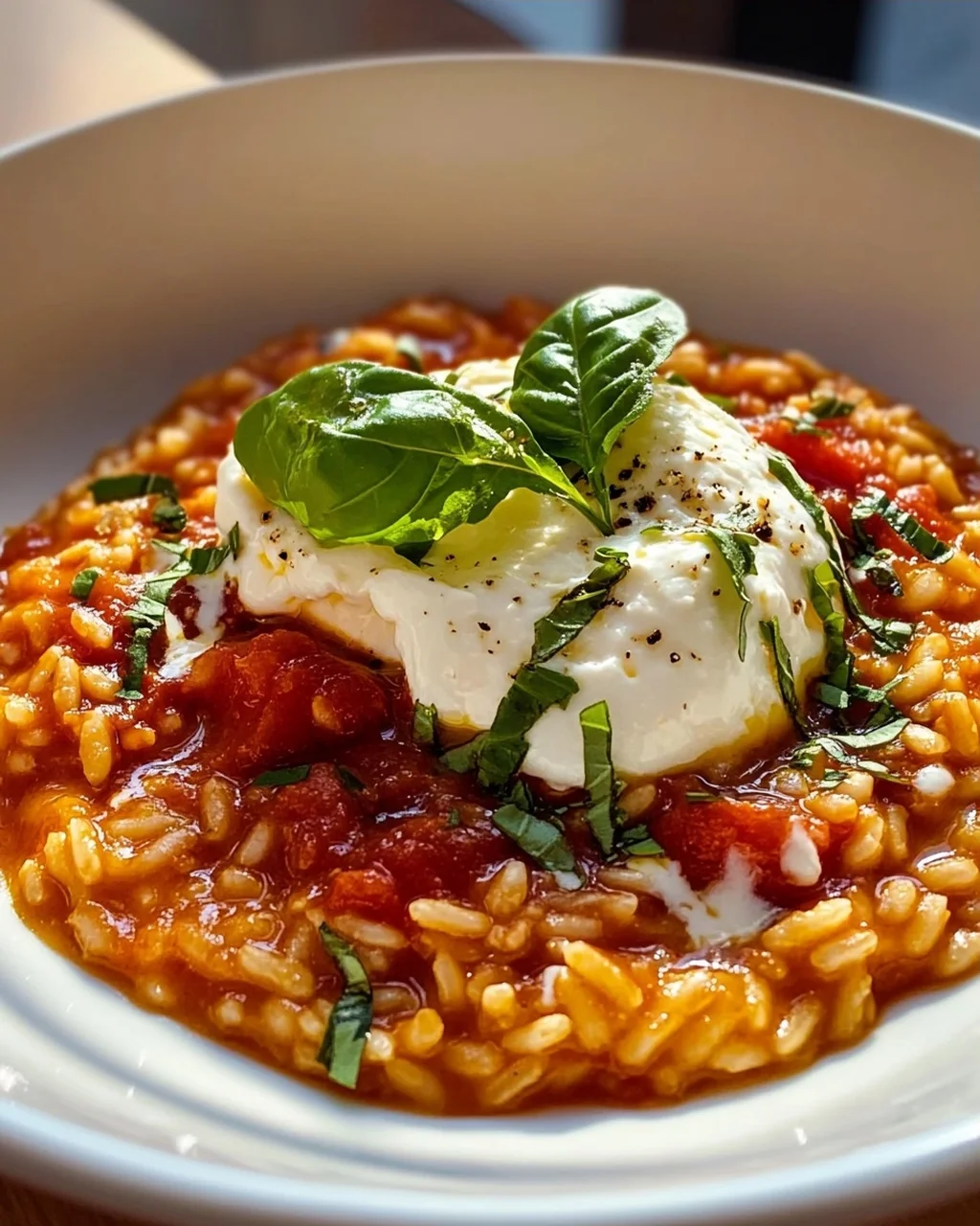 Tomatenrisotto mit Burrata – Cremig & Unwiderstehlich!