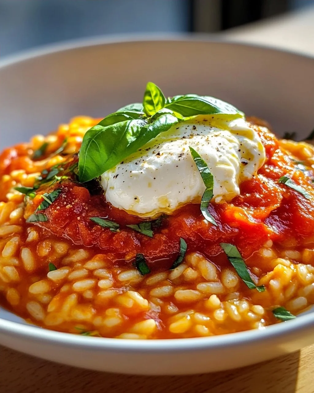 Tomatenrisotto mit Burrata – Cremig & Unwiderstehlich!