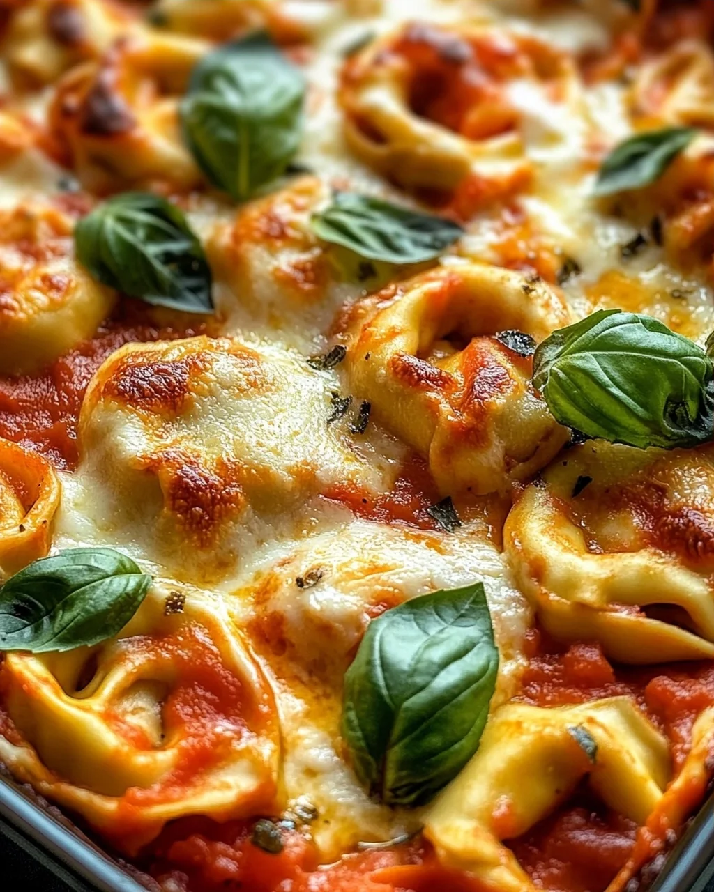 Tortellini-Auflauf mit Tomaten und Mozzarella