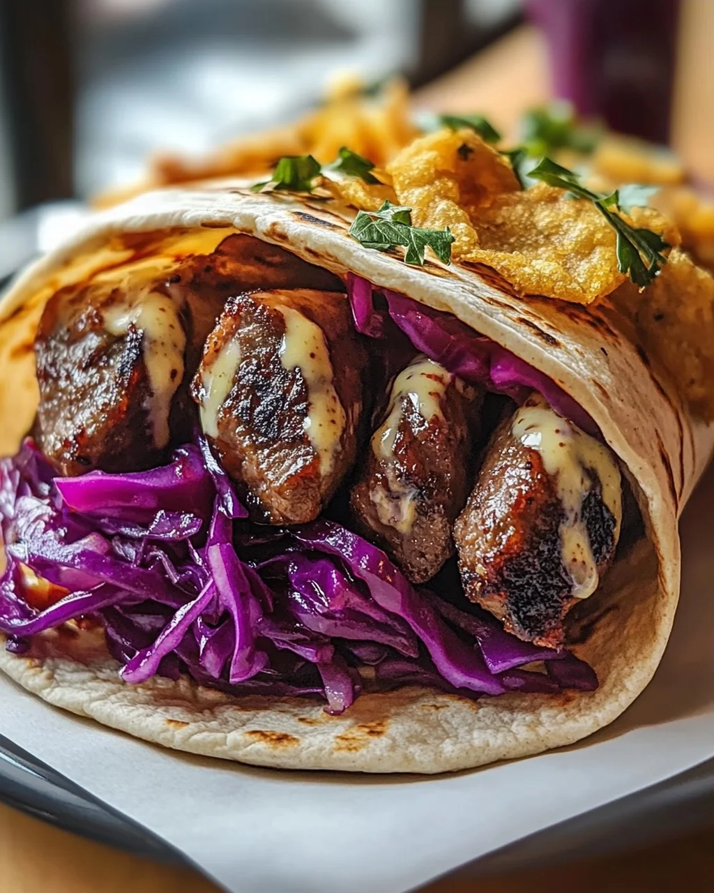 Weihnachtsmarkt Bratwurst Wraps: Dein Wintergenuss!