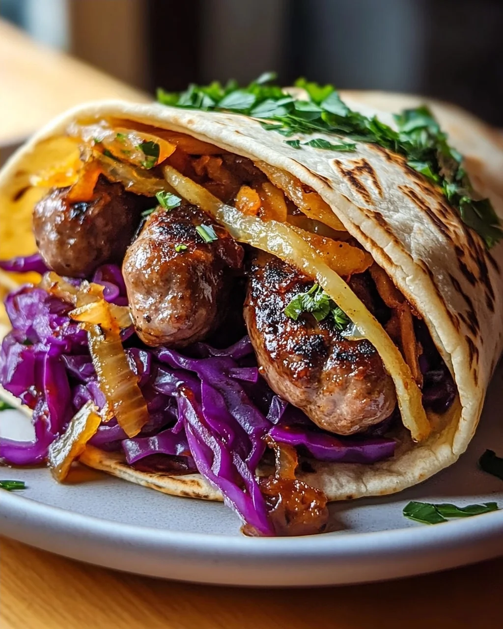 Weihnachtsmarkt Bratwurst Wraps: Dein Wintergenuss!