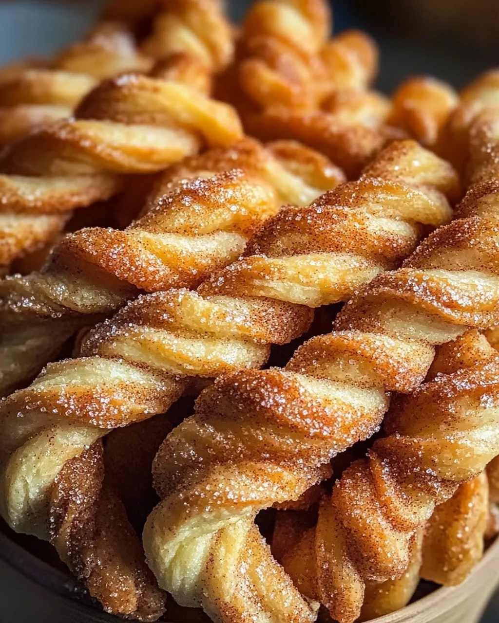 Zimt Zucker Twists aus Blätterteig