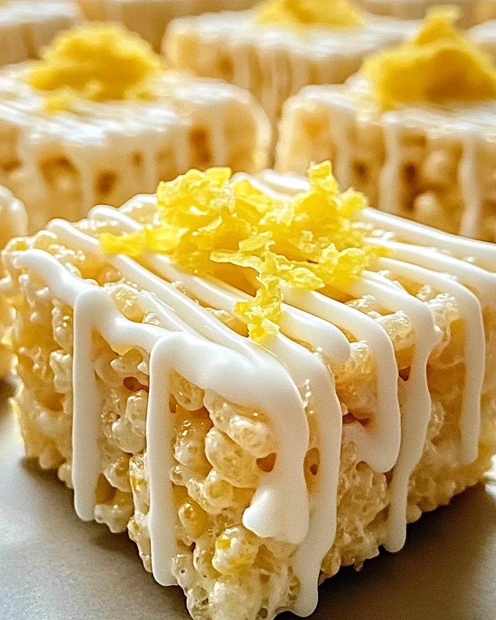 Zitronen Rice Krispy Leckerbissen für jeden Anlass