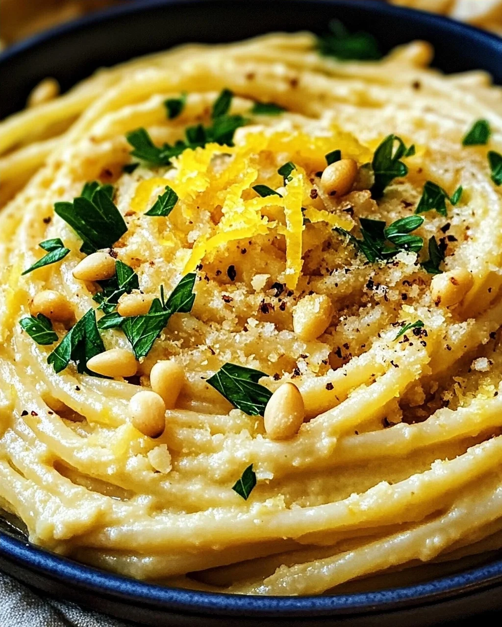 Zitronige Hummus-Pasta