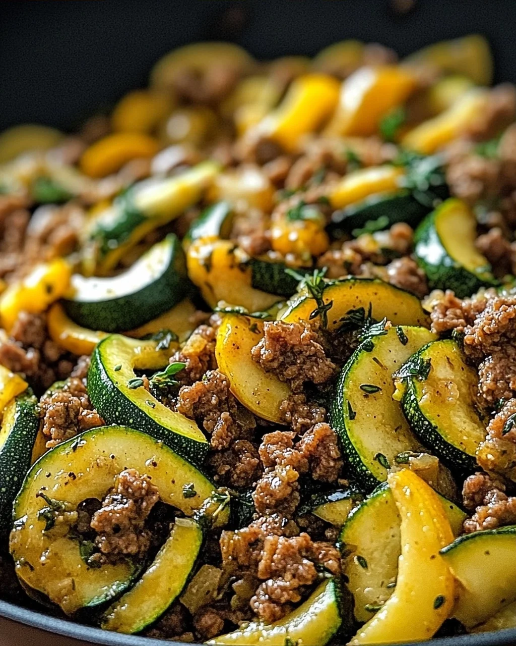 Zucchini-Hack-Pfanne